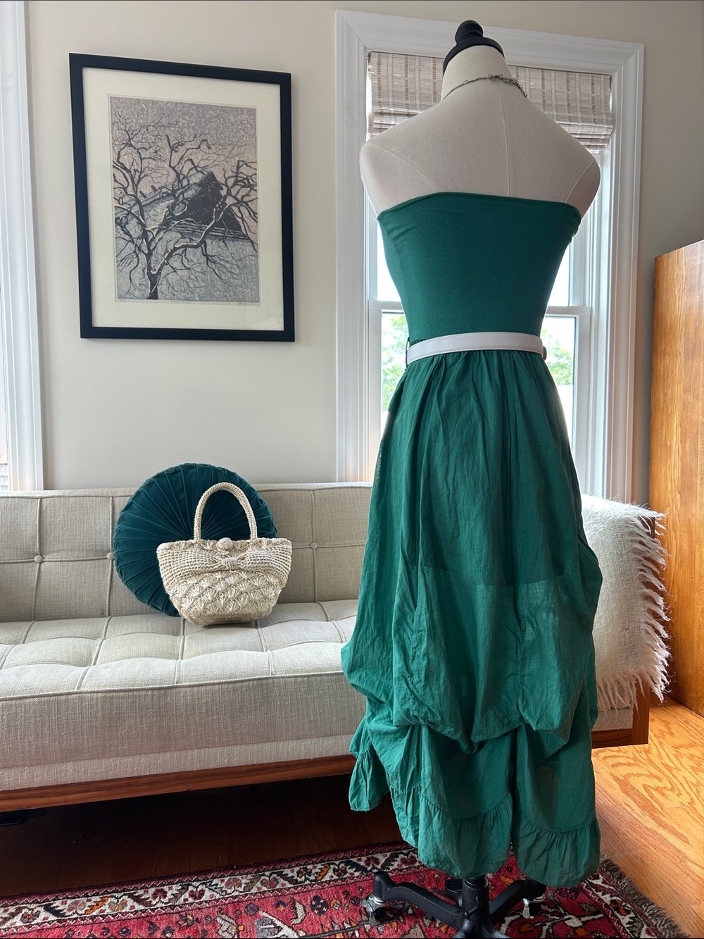 Italian Parachute Dress/Skirt, 100% Cotton - Picture 5 of 11